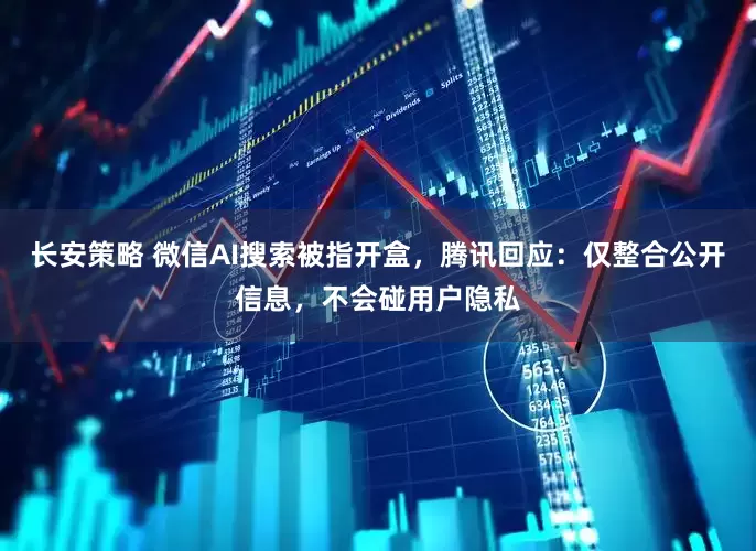 长安策略 微信AI搜索被指开盒，腾讯回应：仅整合公开信息，不会碰用户隐私